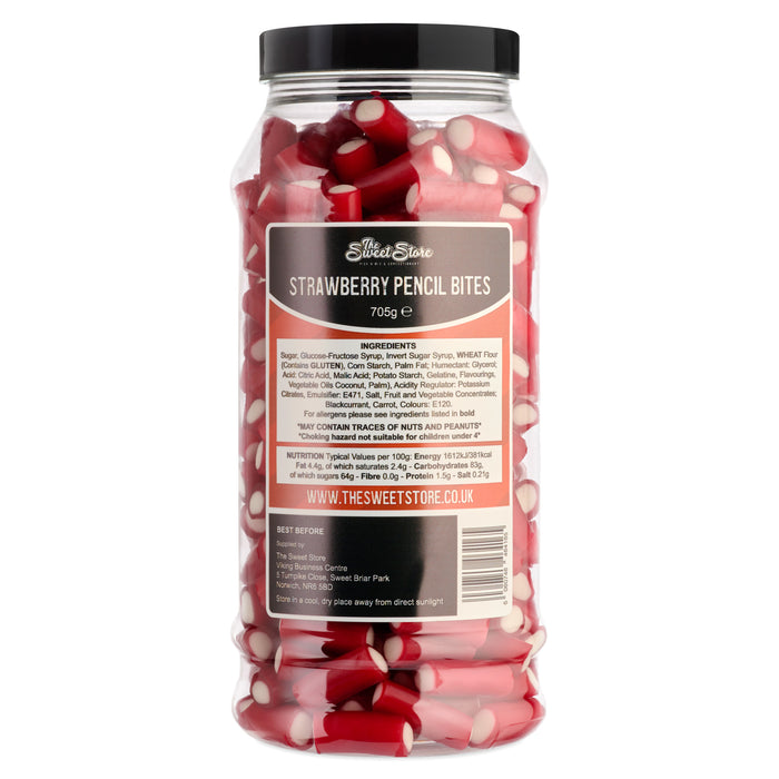 Strawberry Pencil Bites Sweet Jar