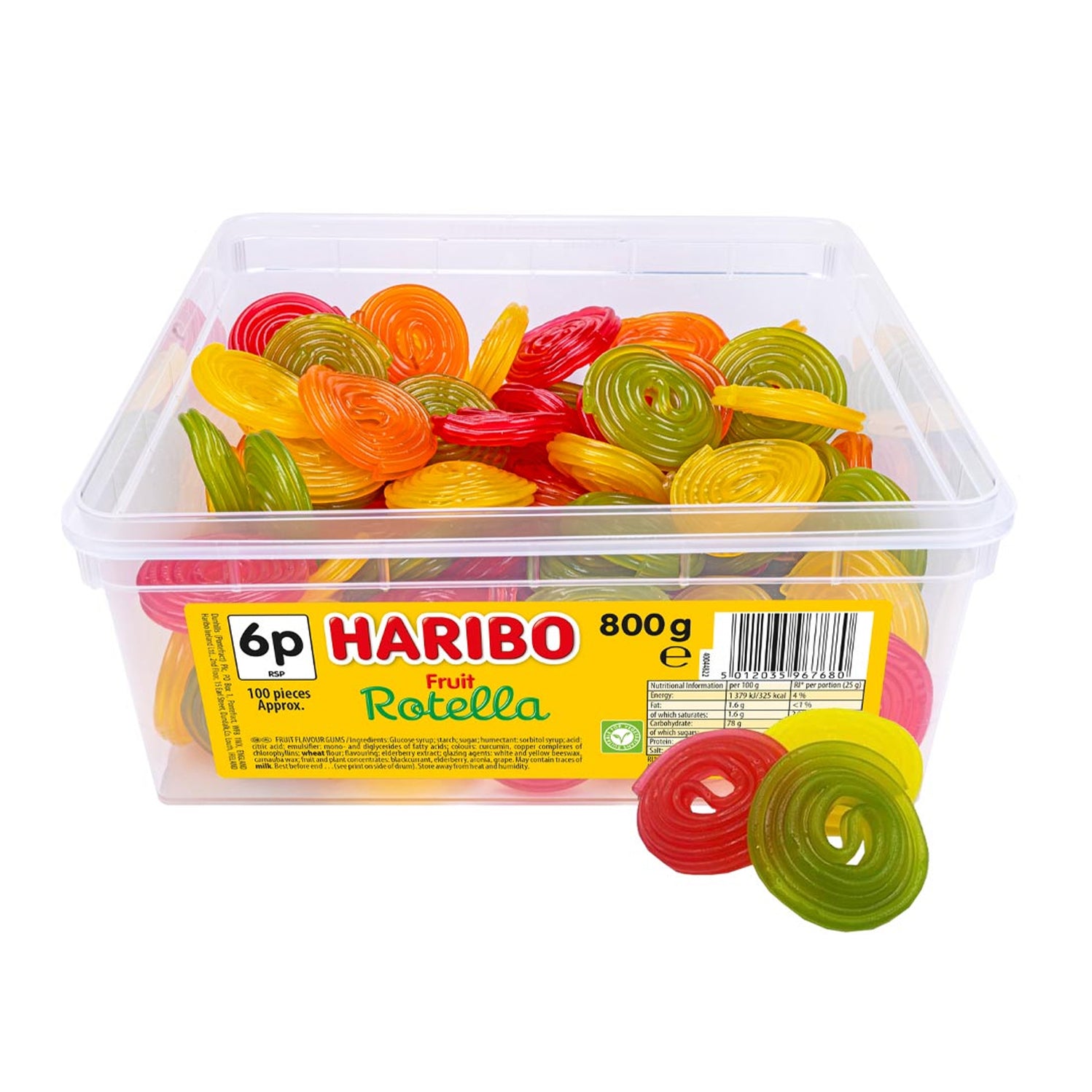 Haribo Rotella Tub 800g — The Sweet Store