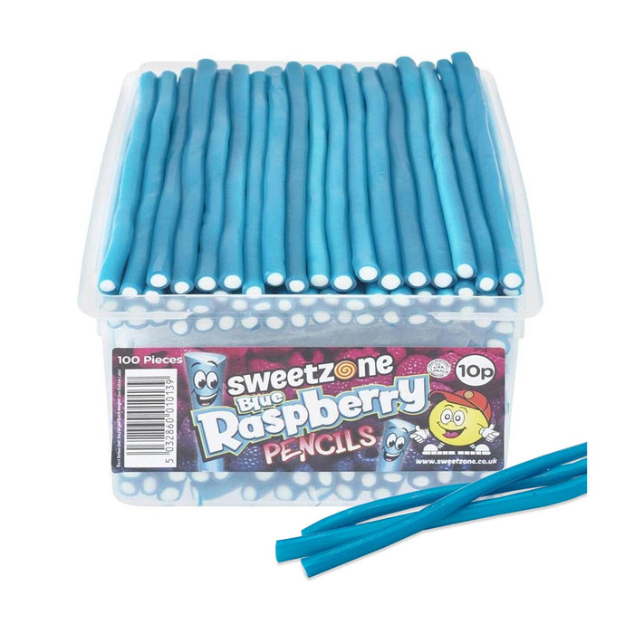 Sweetzone Blue Raspberry Pencils Tub