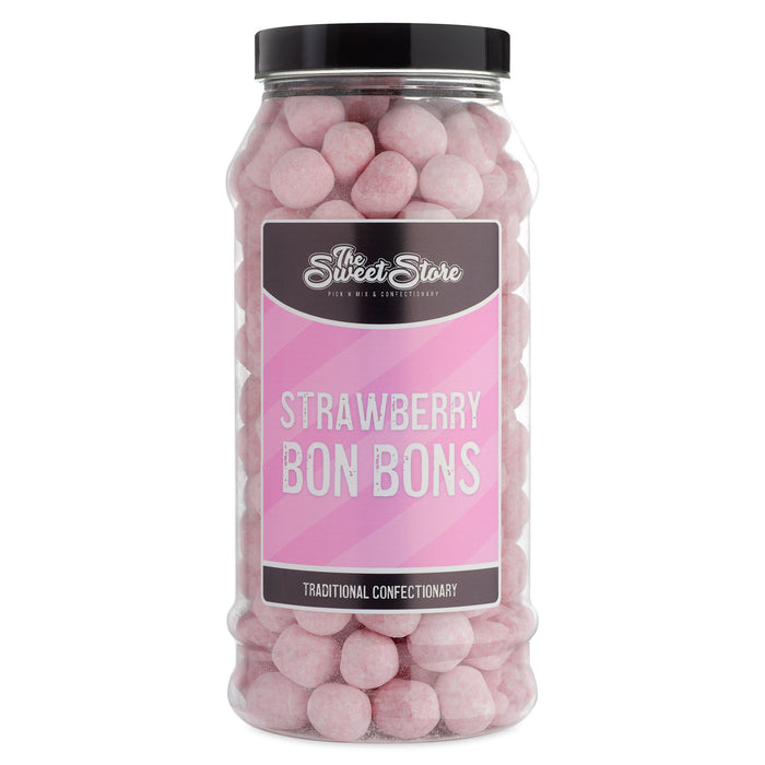 Strawberry Bon Bons Sweet Jar