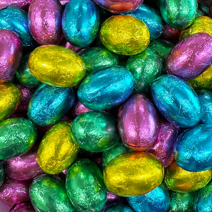 Luxury Milk Chocolate Foiled Mini Eggs 250g