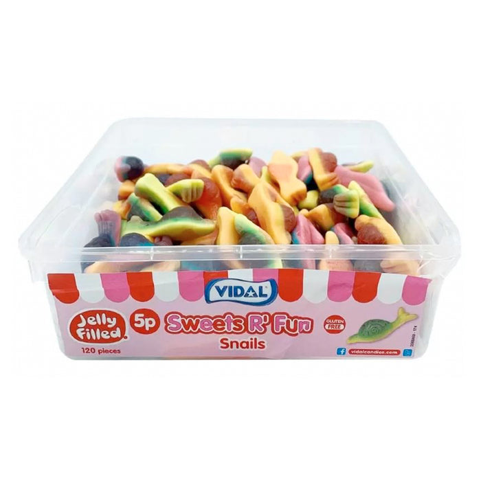 Vidal Jelly Filled Snails Tub