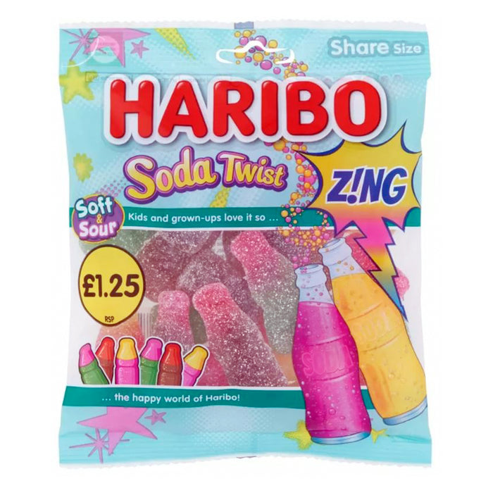 Haribo Soda Twist Zing 160g